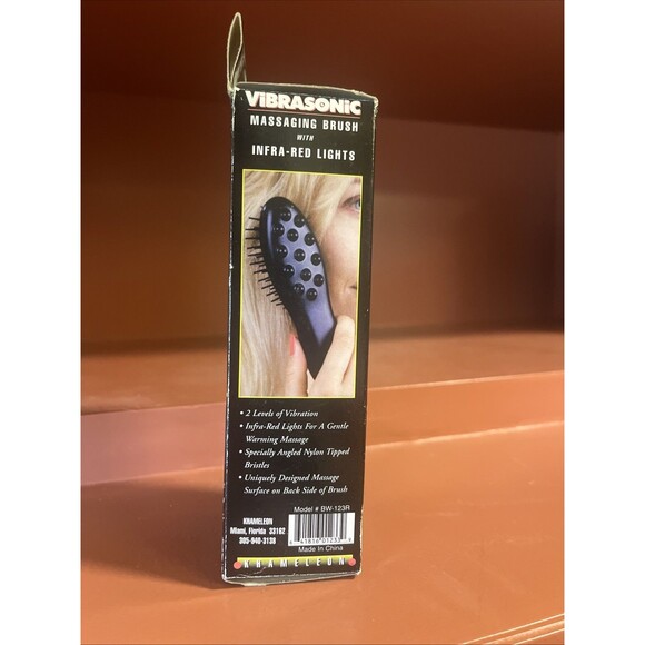 Khameleon Vibrasonic Massaging Brush Infrared Lights Vintage NOS 90s Prop - Picture 2 of 5